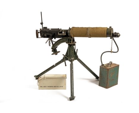 A DEACTIVATED .303 VICKERS MEDIUM MACHINEGUN AND MOUNT, serial no. 3701, circa 1944 but with F.T.R. marks for 1952, smooth ba