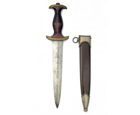 A GERMAN 1933 PATTERN 'HOLBEIN' DRESS DAGGER FOR THE S.A. ORGANISATION, between 1935 and World War Two, with broad tapering 8