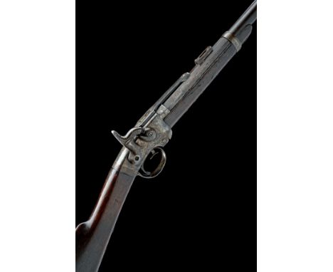 A .50 SMITHS PATENT CAPPING BREECH LOADING CARBINE OF THE AMERICAN CIVIL WAR, CIRCA 1863, serial no. 3167, with 21 1/2in. oct