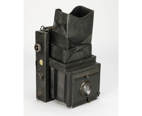 Mentor Goltz & Breutmann Folding Klapp Reflex Camera, 10x15 format, body, G/VG, light wear on corners, shutter blinds moving,