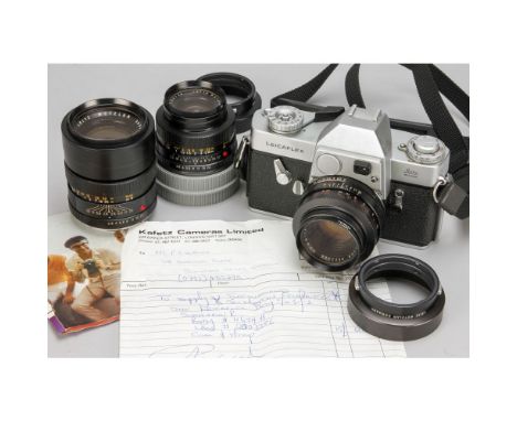 Leicaflex Camera formerly the property of Peter Sellers, Mk 2 body No 1165411, Body, G/VG, shutter firing at all speeds, dela