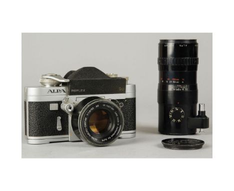 Alpa 9d Camera Outfit, chrome body No 49182 in maker's case with original instructions, body, G, shutter operating but not 2n