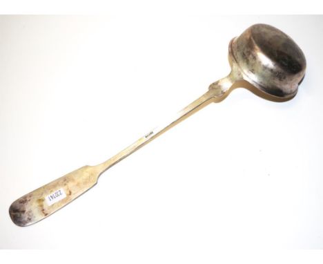 German silver soup ladle marked 800, approximate total weight 200 grams