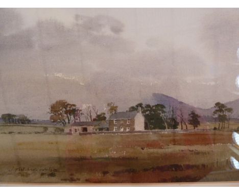 J Fletcher Watson Watercolour "Evening Troutbeck, Cumbria", signed lower left, 23.5cm x 35.5cm John DoyleLimited edition prin