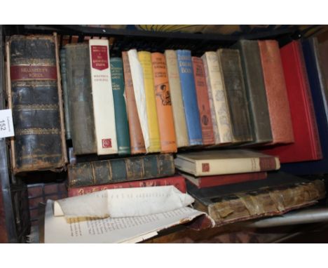 THREE BOXES OF VINTAGE BOOKS TO INCLUDE WAR RELATED BOOKS, ORNITHOLOGICAL INTEREST ETC.