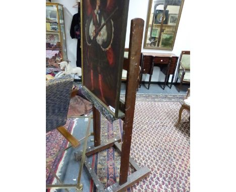 A VINTAGE ARTIST'S STUDIO EASEL.