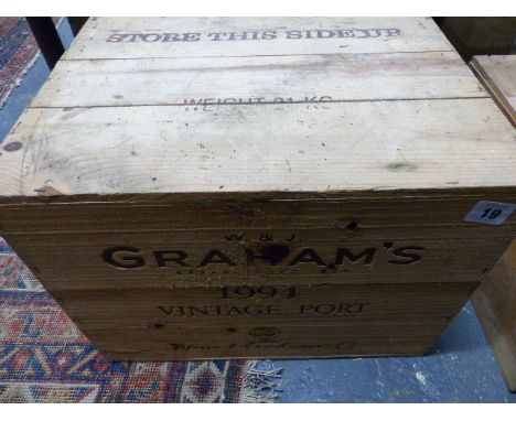 PORT, GRAHAMS VINTAGE 1994, TWELVE BOTTLES, CASED.