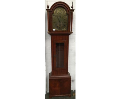 A mahogany longcase clock by EJ Goodfellow of Wadebridge 