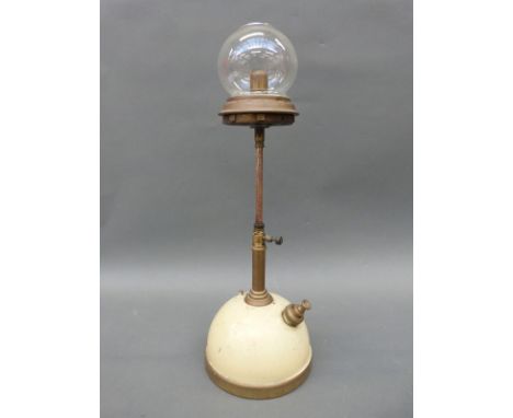 A late 19th/early 20thC Tilley lamp, H52cm 