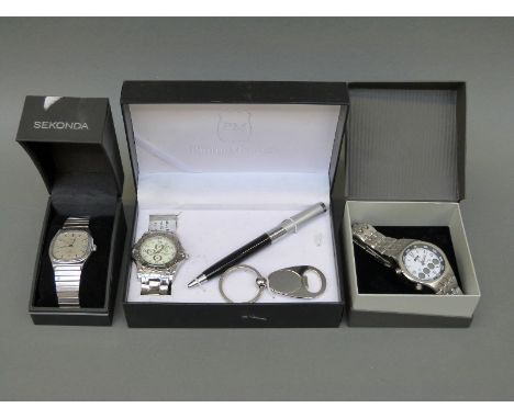 Timex automatic gentleman's wristwatch POD502, and a Philip Mercier gift set including a wristwatch