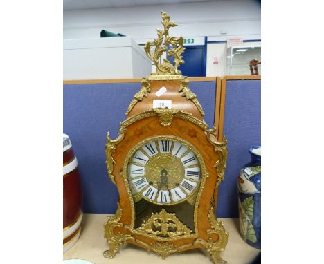 French Louis XVI style bracket clock with gilt metal mounts.CONDITION REPORT: The gilt metal is slightly stained, apart from 