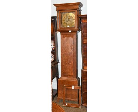 An oak thirty hour longcase clock, signed Lough, Penrith, 18th century