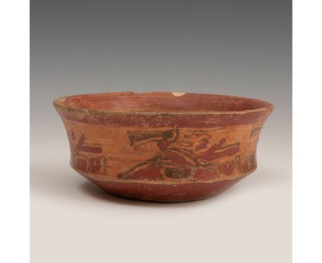 Mayan culture bowl; Copan, Honduras, 500-900 A.D.Polychrome ceramic.Measurements: 7 x 18 cm (diameter).Bowl made of ceramic a