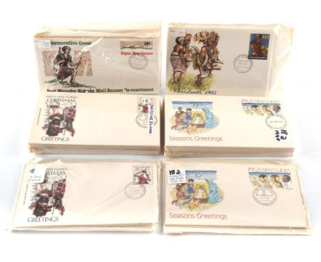 Stamps - Papua New Guinea issues in two (2) archive boxes, consisting of presentation packs, covers, first day covers, unmoun