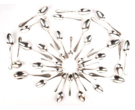 Danish 830 standard silver canteen for 12 by K.C. Hermann, comprising 12 table spoons, 12 table forks, 12 desert forks, 10 te