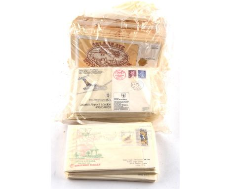 Stamps - Great Britain accumulation in one (1) archive box of postal stationary, PHQ cards, covers, first day covers. Of note