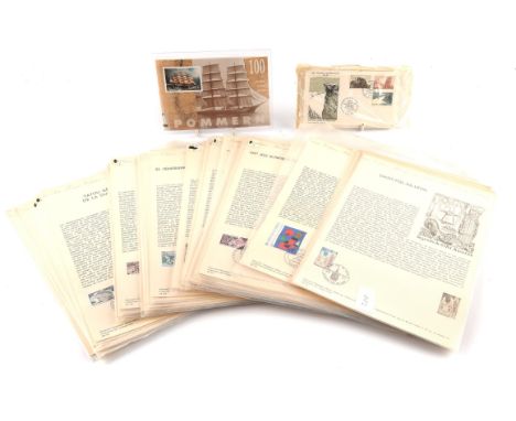 Stamps - Europe material in one (1) archive box. First Day Covers, presentation packs, sheets and part sheets. 1970s - 1980s 