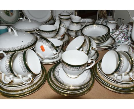 ROYAL GRAFTON PART DINNER AND TEASETS, comprising a six place Majestic dinner service with five cups, six saucers, side plate