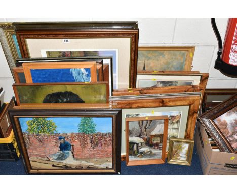 A QUANTITY OF PAINTINGS AND PRINTS ETC, to include a John Austin signed limited edition print 'Daniel's Mill' 85/600 with cer