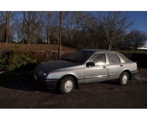 A 1985 FORD SIERRA 2.0 GL HATCHBACK, REGISTRATION NUMBER B245 EOK, finished in grey, V5c present, two keys, one owner from ne