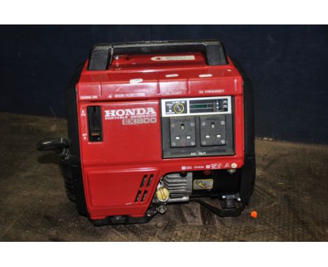 A HONDA EX800 PORTABLE PETRO GENERATOR with 240v outlets ( engine pulls freely but hasn't been started)