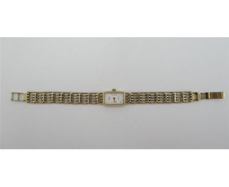A 9ct gold ladies Rotary wristwatch, 16.5 cm long, weight 13 g 