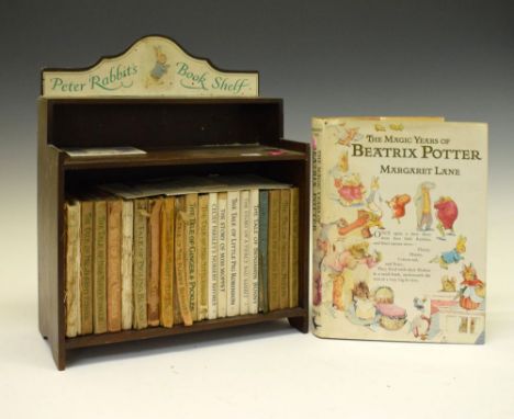 Books - Peter Rabbit's Book Shelf, containing twenty-two Peter Rabbit novels to include Tails of Little Pig Robinson, The Sto