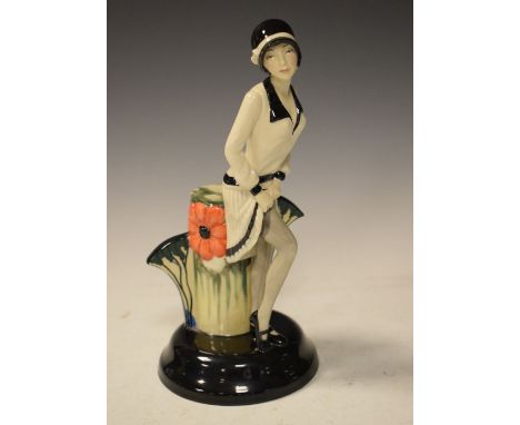 Limited edition Kevin Francis ceramic figure 'Clarice Cliff Centenary Figure', No.484.950, 26cm high, with box and certificat