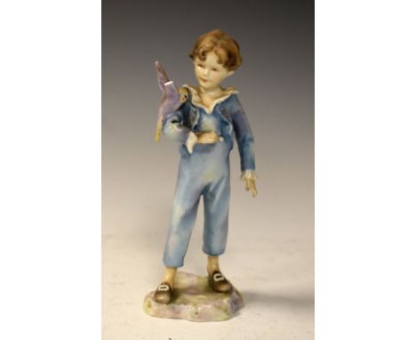 Royal Worcester Doughty figure 'Parakeet', No.3087, printed marks to base, 17cm  