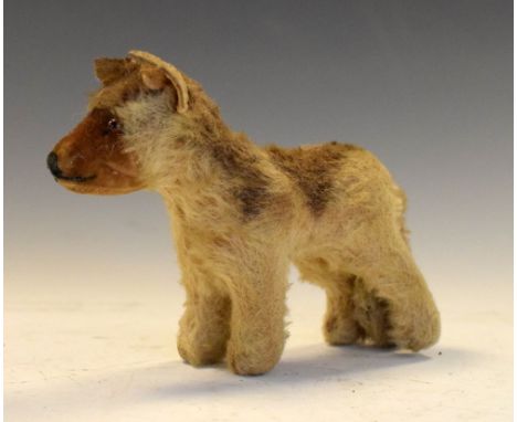 Steiff golden mohair German Shepherd with glass eyes, 12cm  