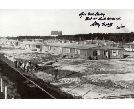 GREAT ESCAPE: 8x12 inch photo of the North Compound of Stalag Luft III, the legendary Great Escape Prisoner of War camp, sign