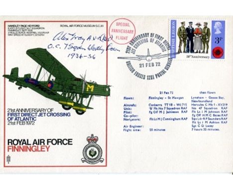 GREAT WAR ACE: RAF cover signed by Alex Gray who commanded No55 Squadron of the RFC during The Great War before going on to h