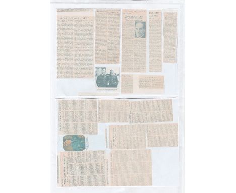 Twelve rare UNSIGNED WW2 Obituaries 1977 1987 all deceased before collector was able to obtain signatures. MRAF Sir Andrew He