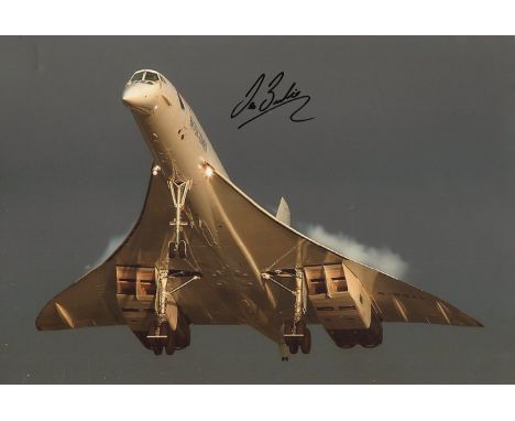 CONCORDE: 8x12 photo signed by Concorde pilot Captain Les Brodie who was the last ever captain to fly Concorde. He carried ou