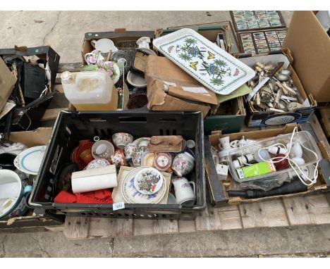 VARIOUS HOUSEHOLD CLEARANCE ITEMS - CERAMIC, CUTLERY ETC 