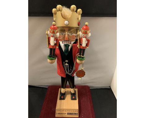 A ' KING OF NUTCRACKERS' CHRISTIAN STEINBACH NUTCRACKER (APPROX. 40CM) 