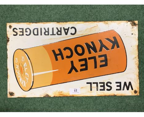 AN ELEY KYNOCH ENAMEL SIGN 