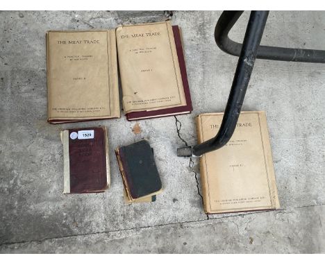 VOLUMES 1, 2 AND 3 OF "THE MEAT TRADE" AND TWO FURTHER VINTAGE BOOKS 