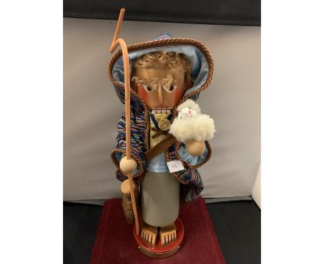 A 'JOSEPH AND HIS COAT OF MANY COLOURS' STEINBACH NUTCRACKER, SIGNED (APPROXIMATELY 40CM) 