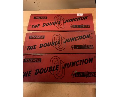 THREE BOXES OF TRACKWORK 'THE DOUBLE JUNCTION' BY G AND R WRENN 
