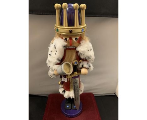 A 'KING ARTHUR OF CAMELOT' SIGNED STEINBACH NUTCRACKER (APPROX. 40CM) 