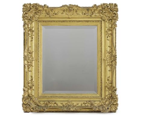 Two giltwood and gesso mirrors, with later mirror plates,73 x 88cm67 x 68cm