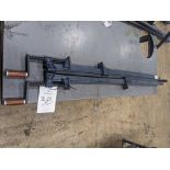 Lot of (2) Wilton 48" I-Bar Clamps