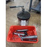 Lot of (3) Assorted Grease Guns