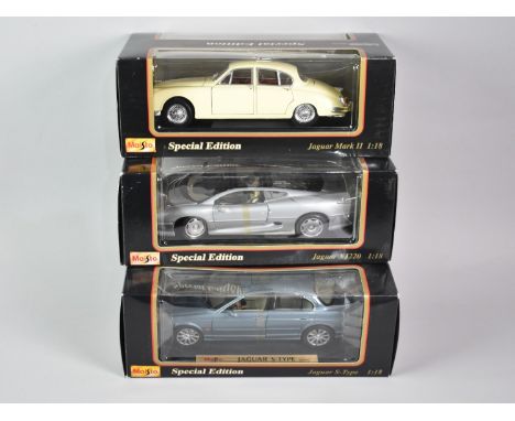 A Collection of Three Maisto Special Edition Diecast 1:18 Scale Sports Cars