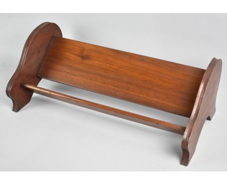 An Edwardian Mahogany Book Trough, 46cms Wide