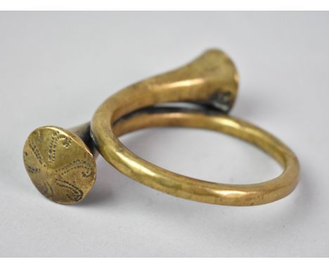 A Later 19th/Early 20th Century Trumpet Ended Bangle/Bracelet, Made in Manipur, A State in North Eastern India, Possibly Naga