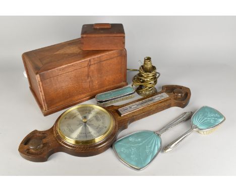 A Collection of Various Early and Mid 20th Century Items to Comprise Art Deco Work Box (Requires Some Refixings), Three Piece