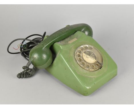 A  Vintage Green Two Tone Telephone