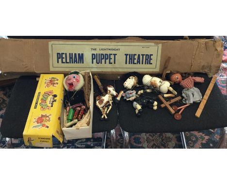 A Pelham puppet theatre set. Est. £30 - £40.